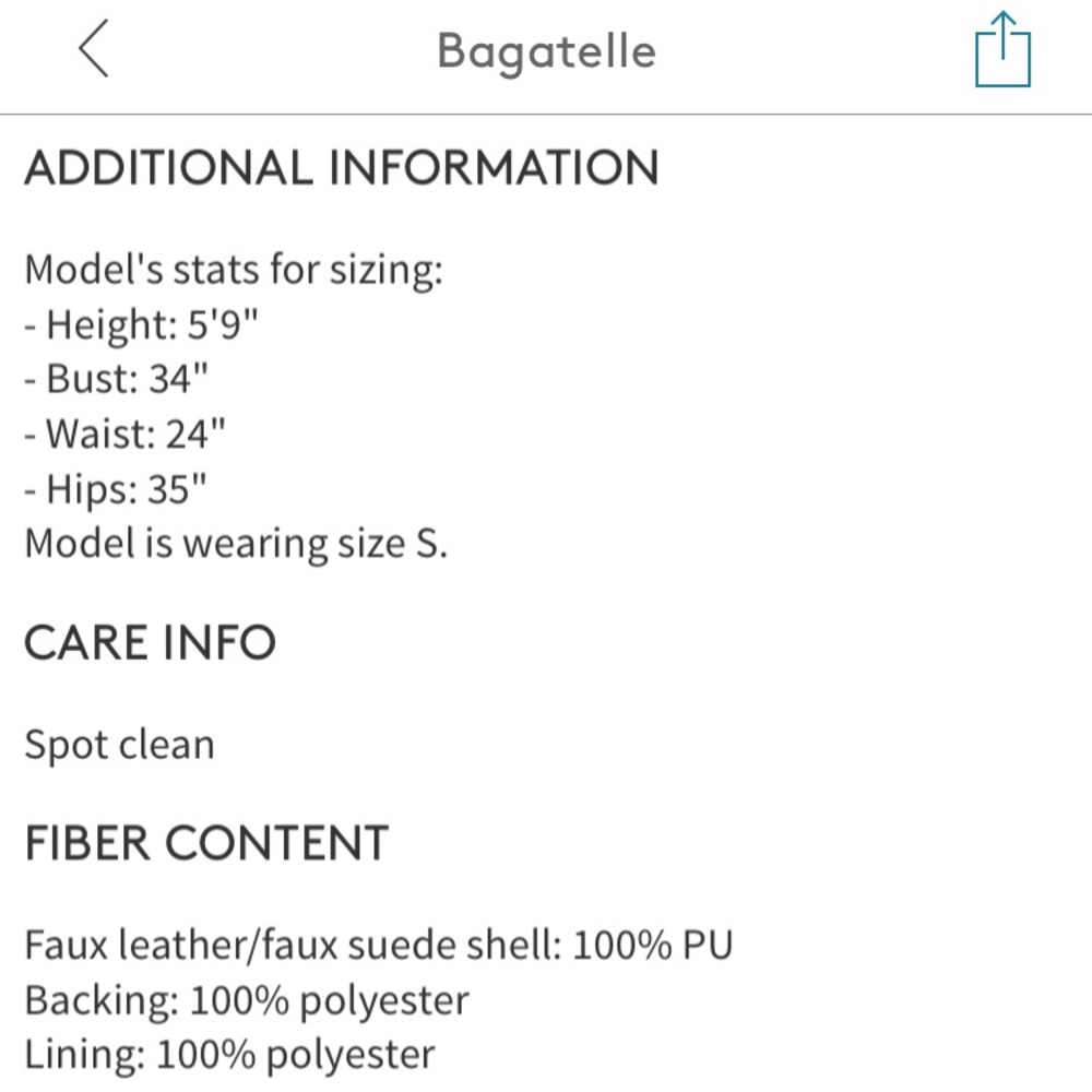 🆕🖤 BAGATELLE Drape Faux Leather & Suede Jacket - Picture 4 of 4